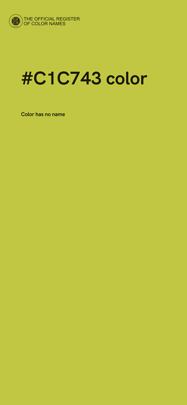 #C1C743 color image