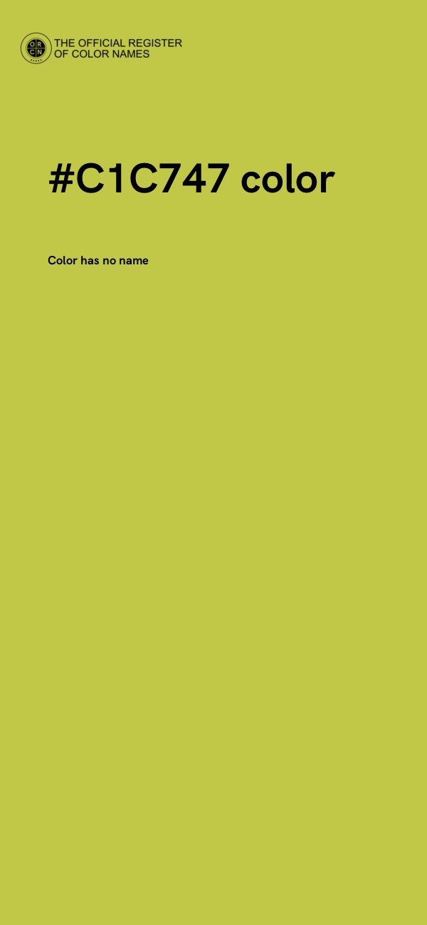 #C1C747 color image