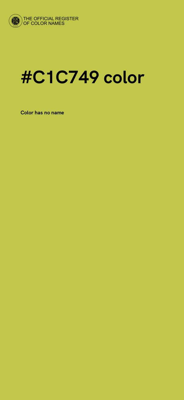#C1C749 color image