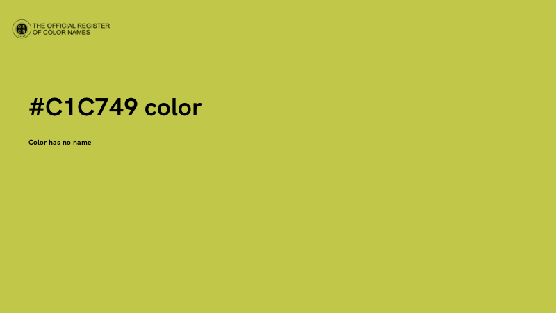 #C1C749 color image