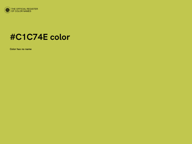 #C1C74E color image