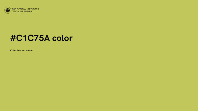 #C1C75A color image
