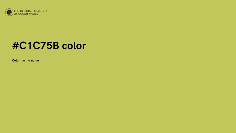 #C1C75B color image