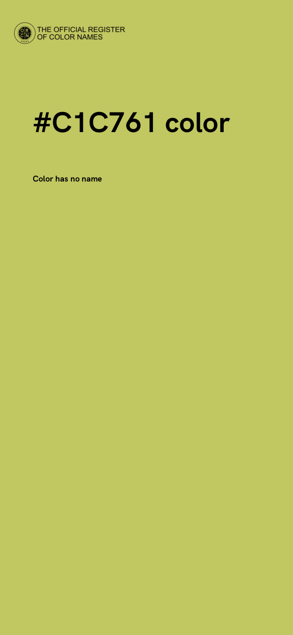 #C1C761 color image