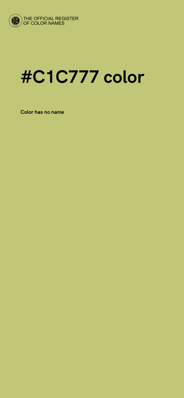 #C1C777 color image
