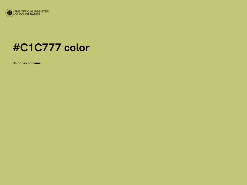 #C1C777 color image