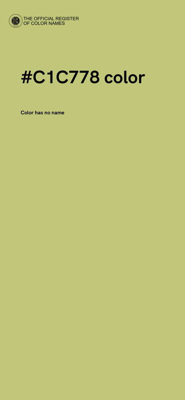 #C1C778 color image