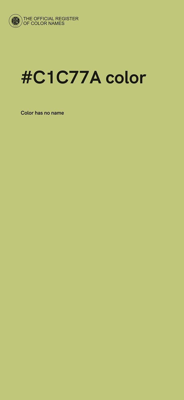#C1C77A color image