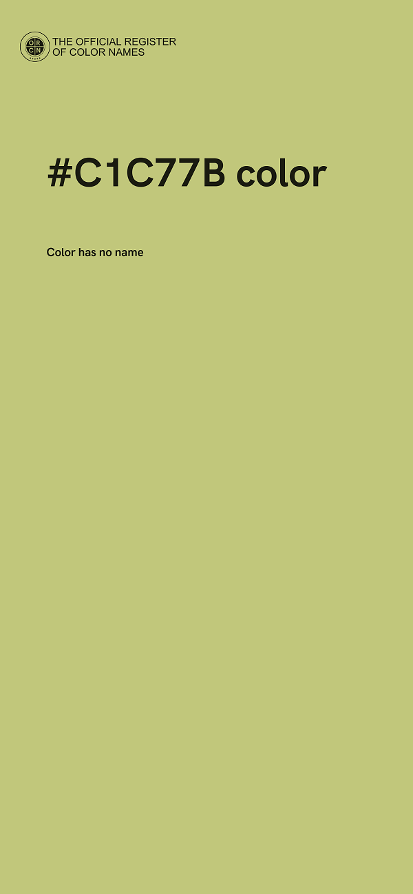 #C1C77B color image