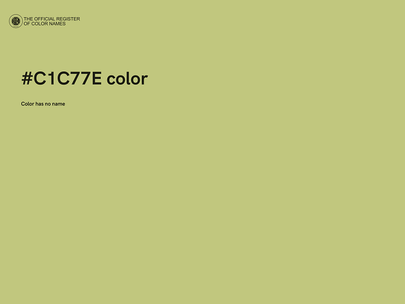 #C1C77E color image