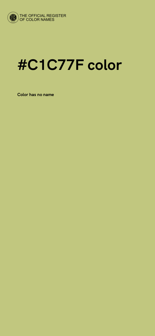 #C1C77F color image