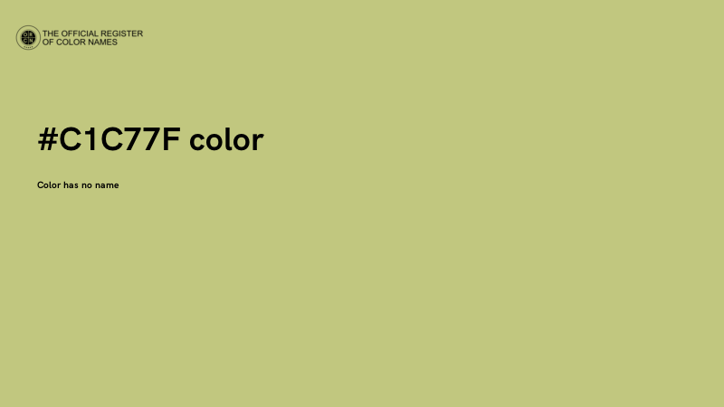 #C1C77F color image