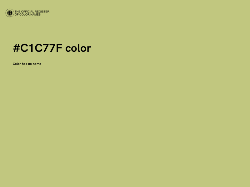 #C1C77F color image