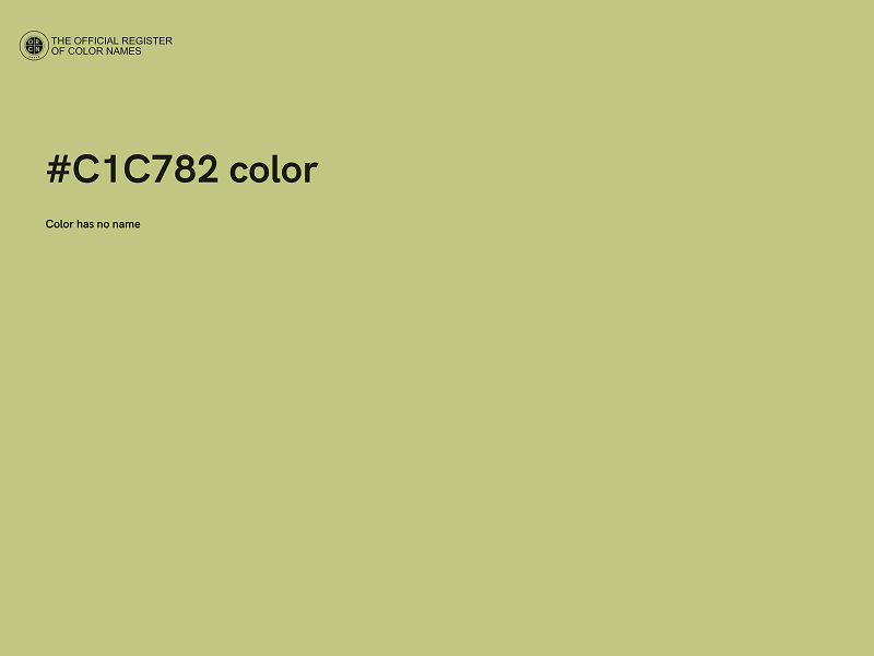 #C1C782 color image