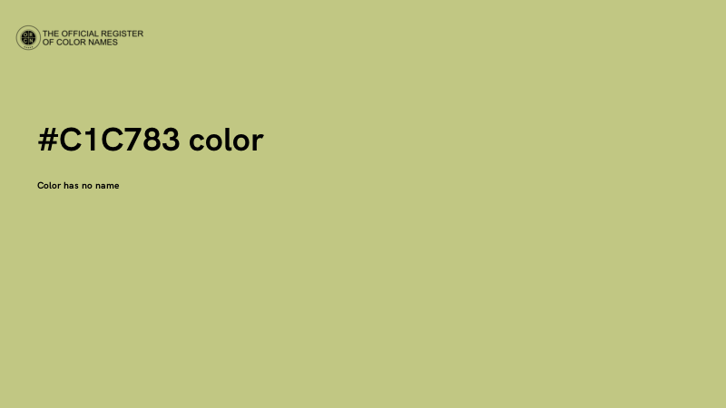 #C1C783 color image