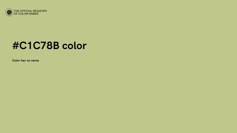 #C1C78B color image