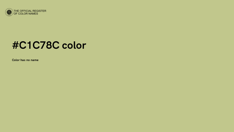 #C1C78C color image