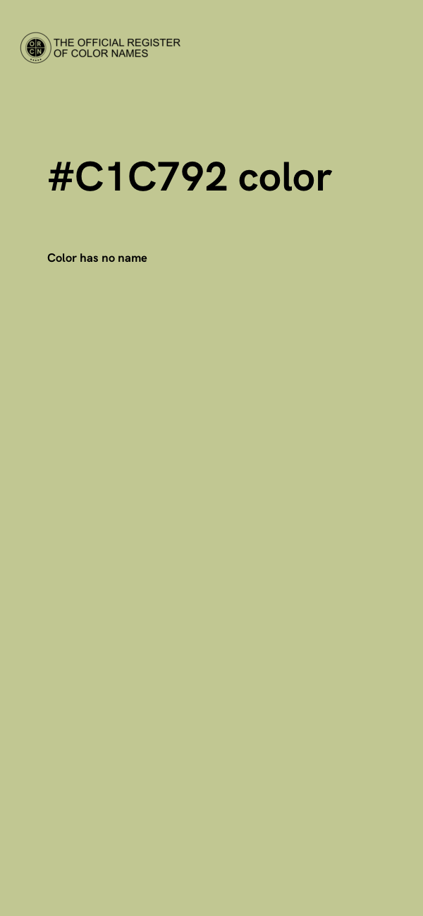 #C1C792 color image