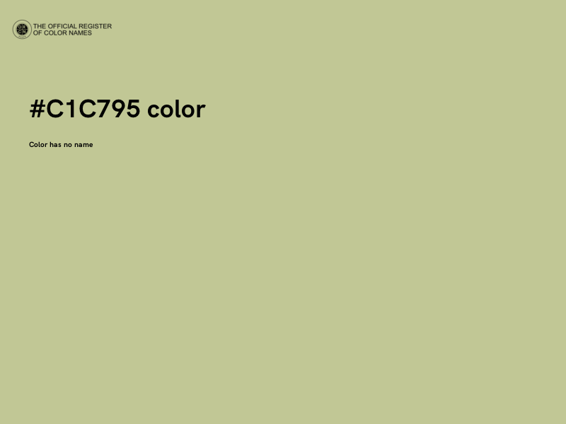 #C1C795 color image