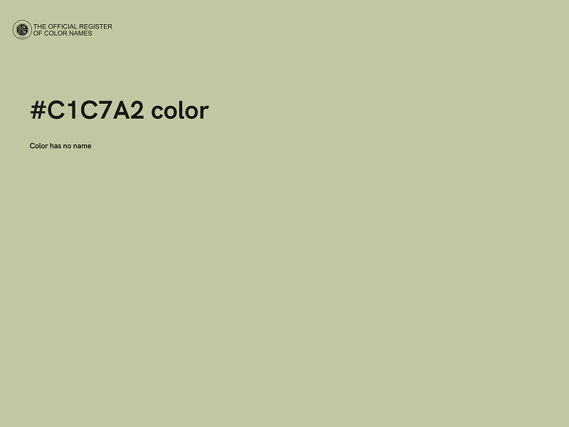 #C1C7A2 color image