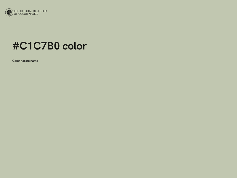 #C1C7B0 color image