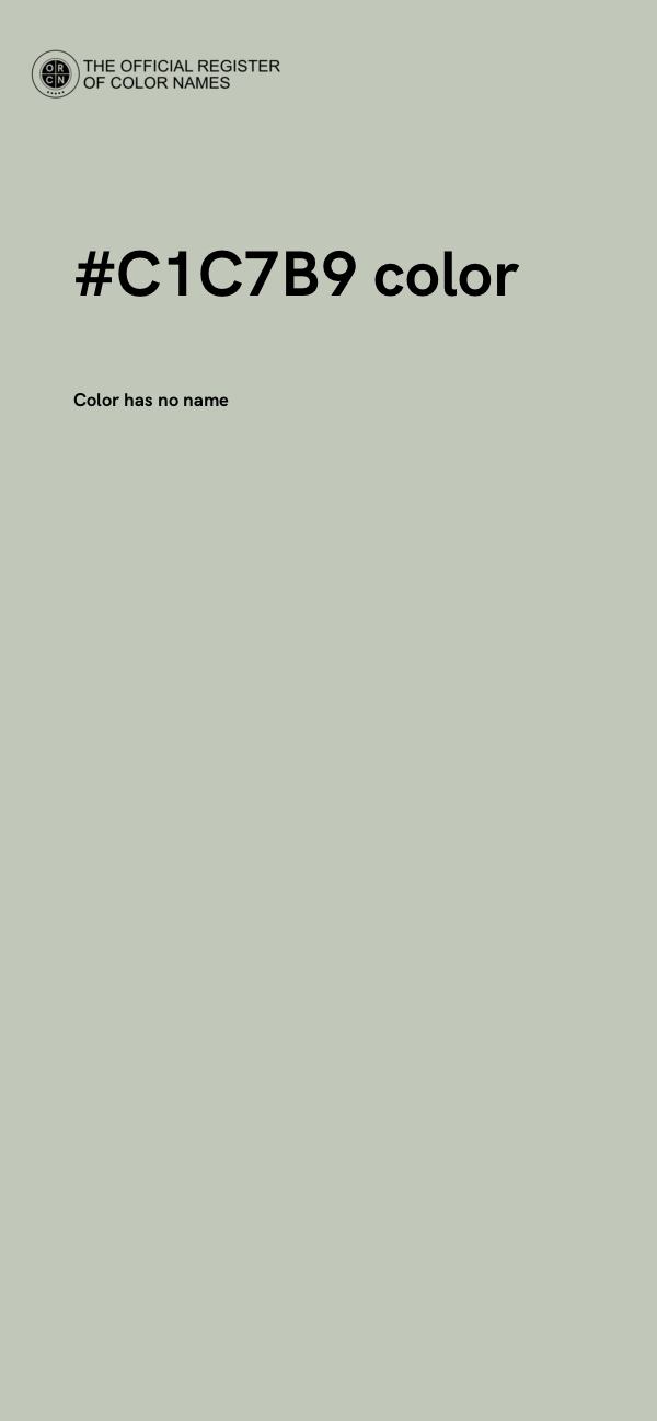 #C1C7B9 color image