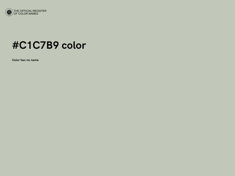 #C1C7B9 color image