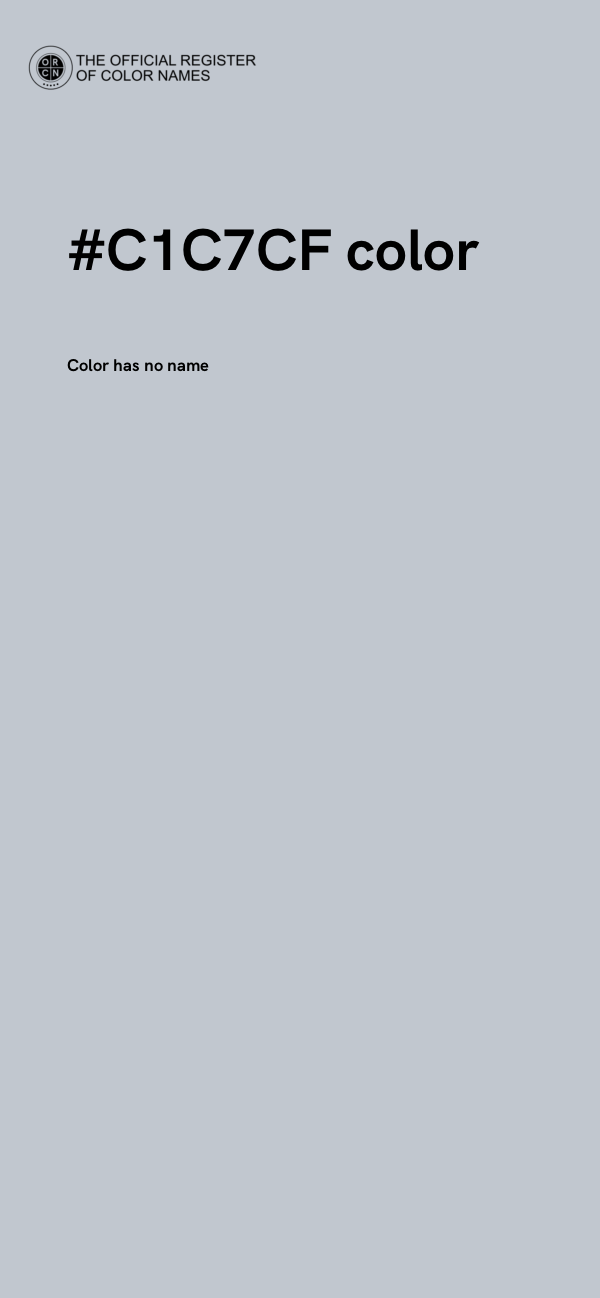 #C1C7CF color image