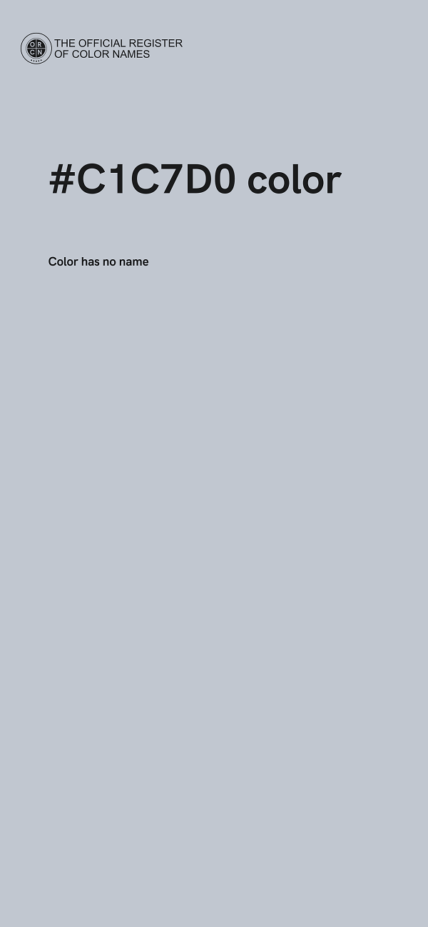 #C1C7D0 color image