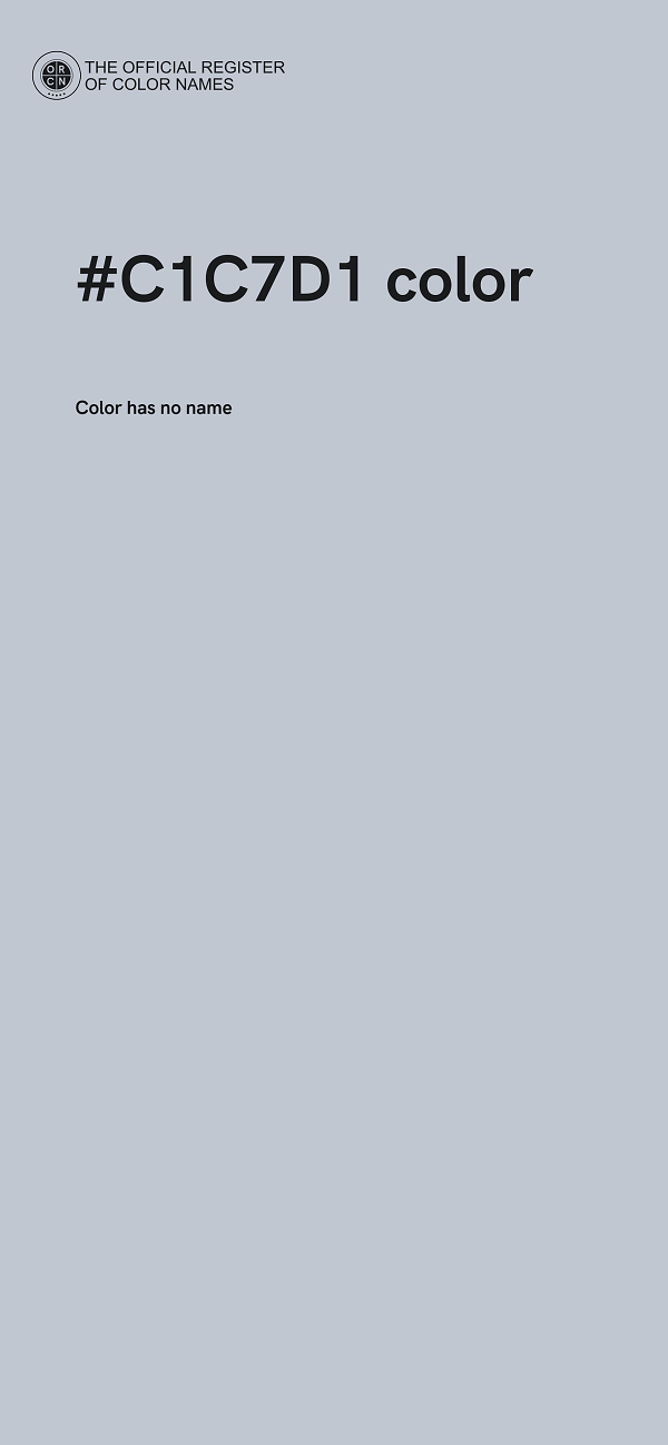 #C1C7D1 color image
