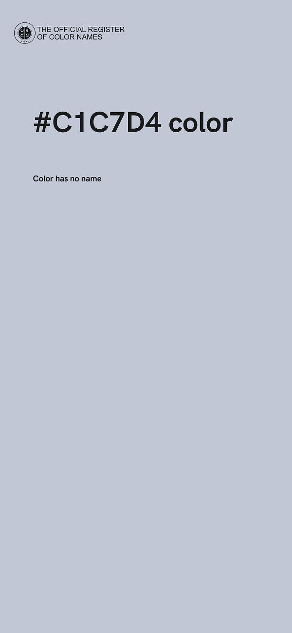 #C1C7D4 color image