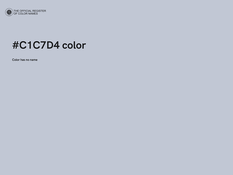 #C1C7D4 color image
