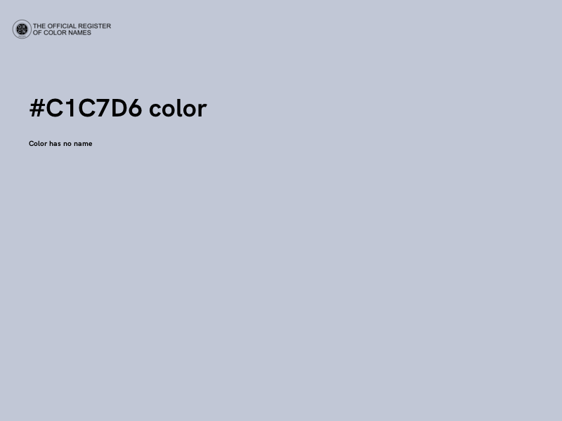 #C1C7D6 color image