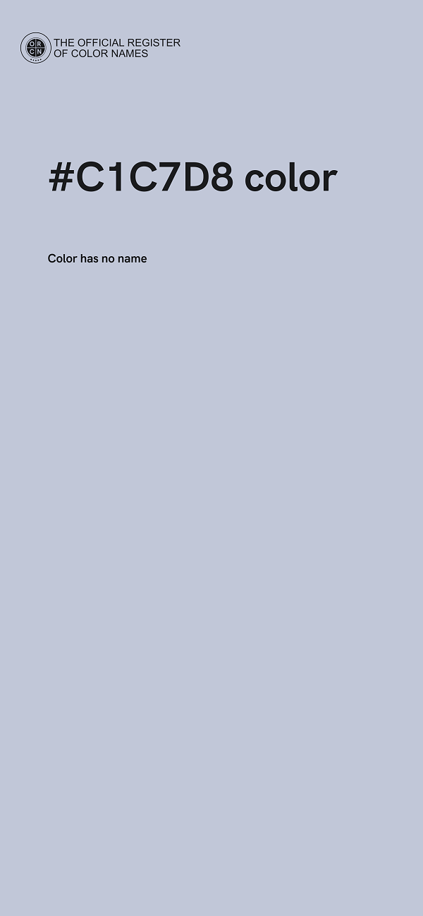 #C1C7D8 color image