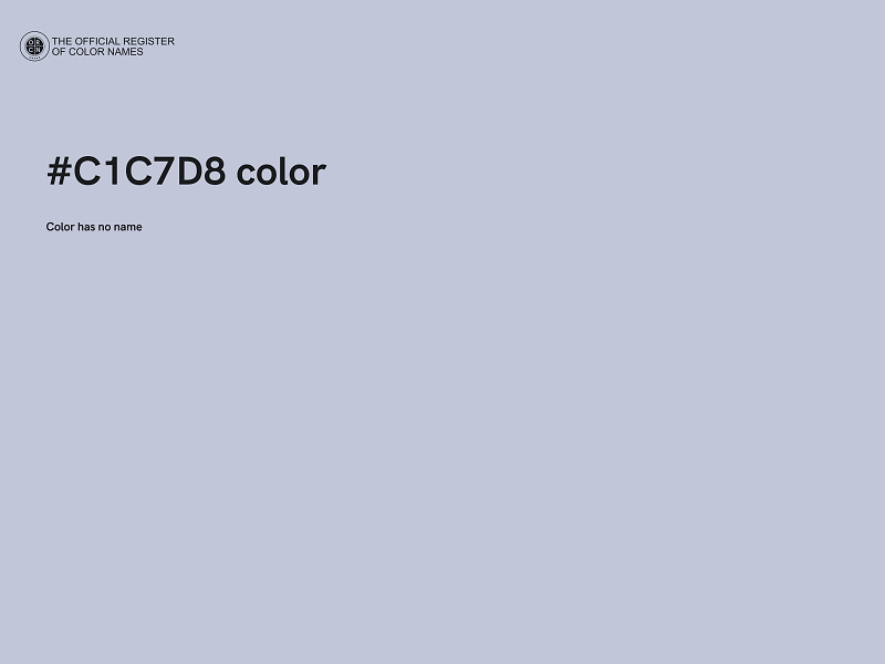 #C1C7D8 color image