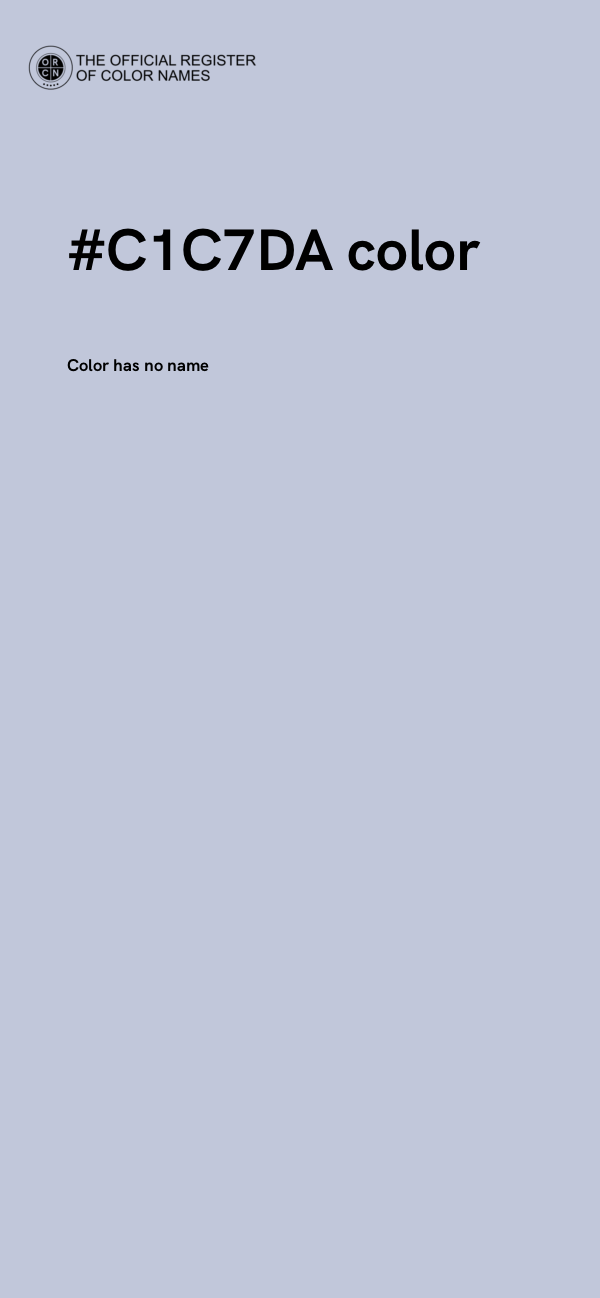 #C1C7DA color image