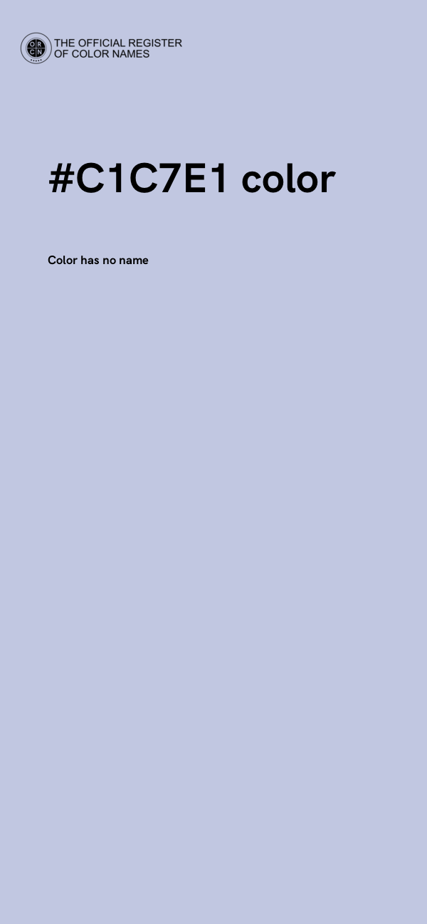 #C1C7E1 color image