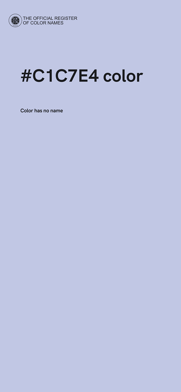#C1C7E4 color image