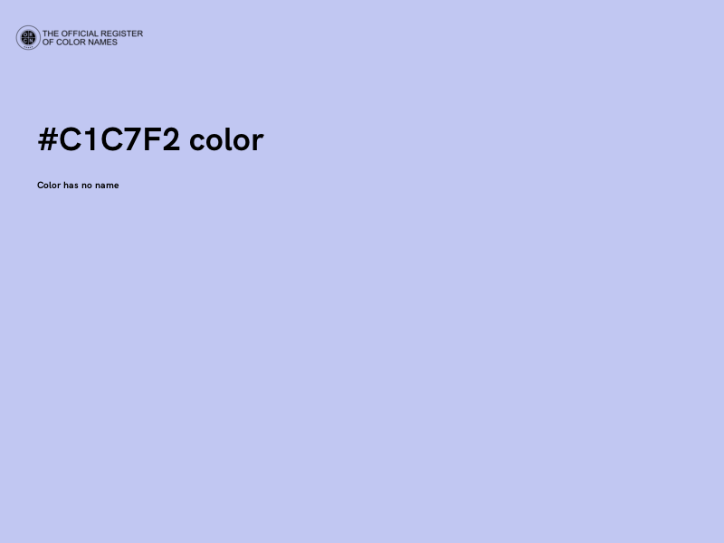 #C1C7F2 color image