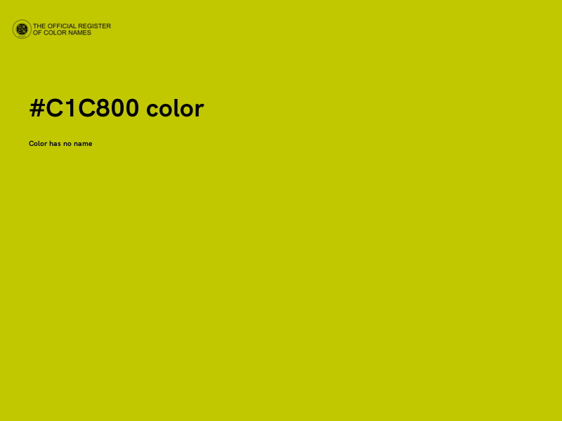 #C1C800 color image