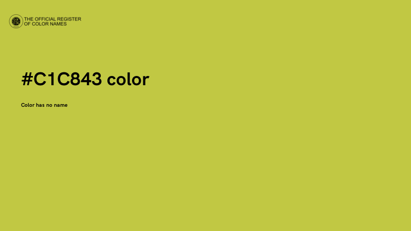 #C1C843 color image