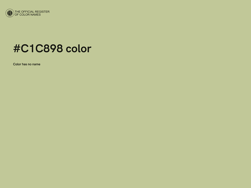 #C1C898 color image