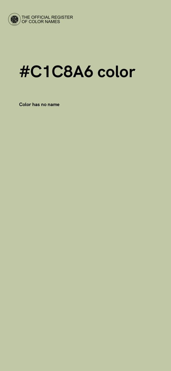 #C1C8A6 color image