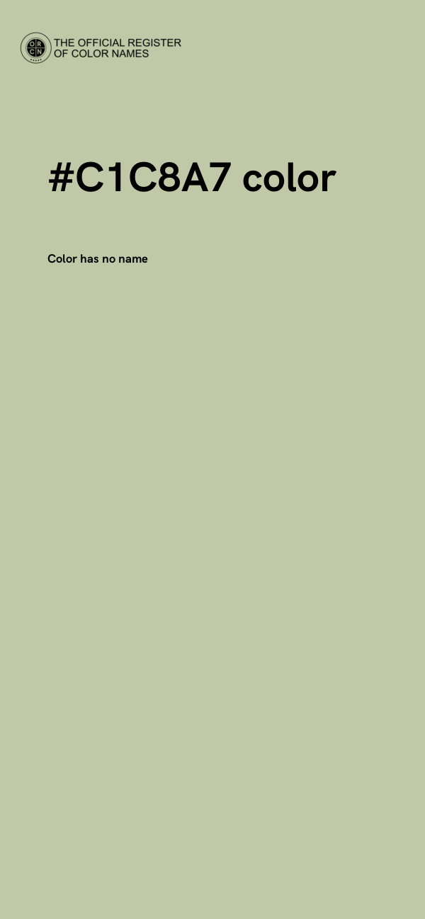 #C1C8A7 color image