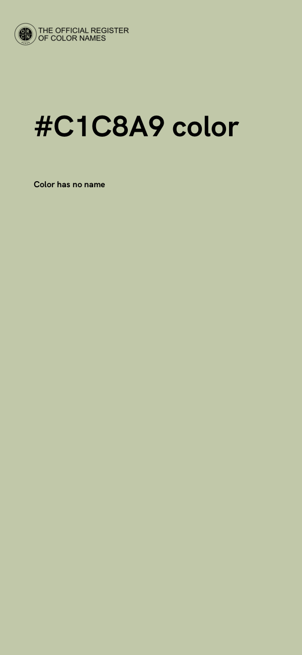 #C1C8A9 color image
