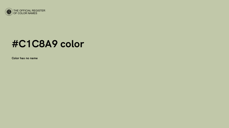 #C1C8A9 color image