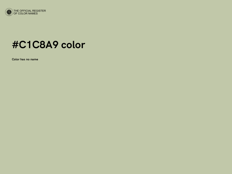 #C1C8A9 color image
