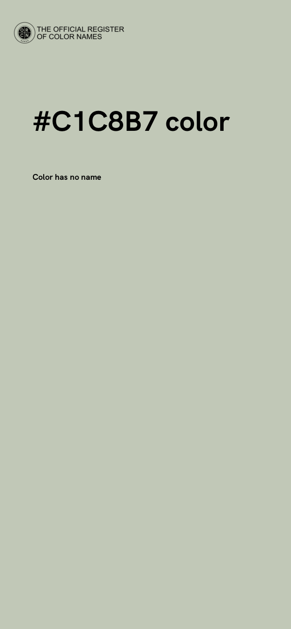 #C1C8B7 color image
