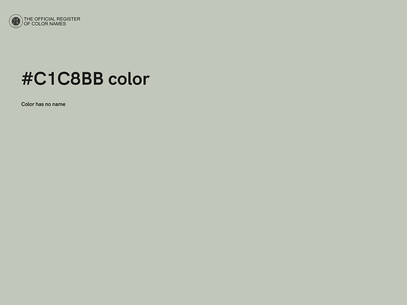 #C1C8BB color image