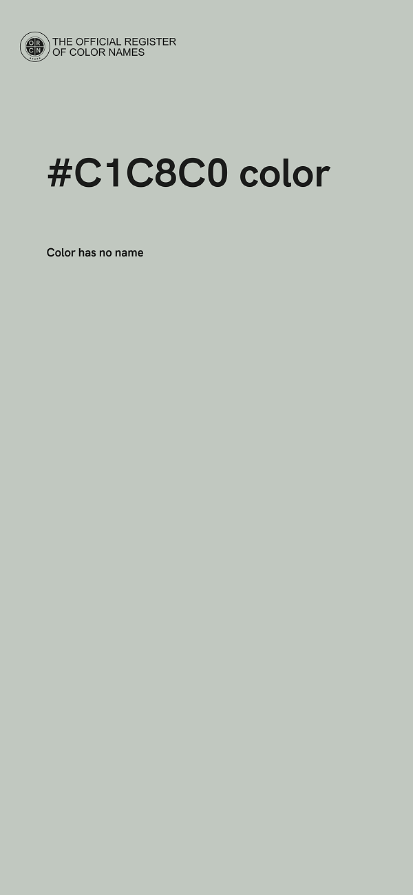 #C1C8C0 color image